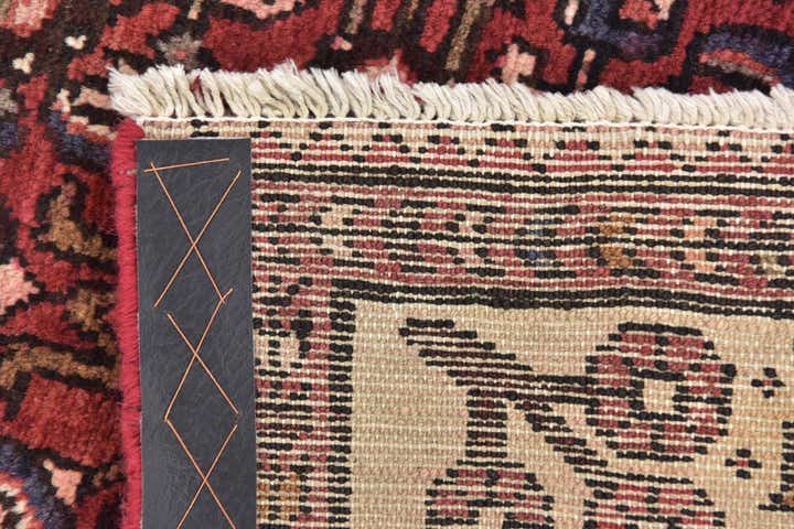 3' 9 x 10' 4 Hand Knotted Hossainabad Persian Wool Runner Rug