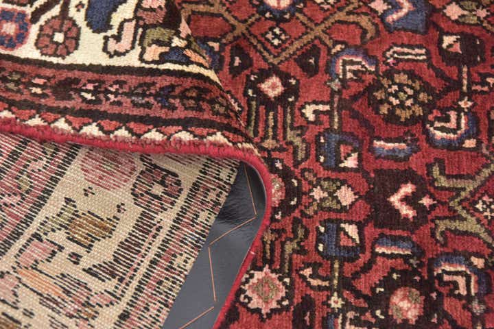 3' 9 x 10' 4 Hand Knotted Hossainabad Persian Wool Runner Rug