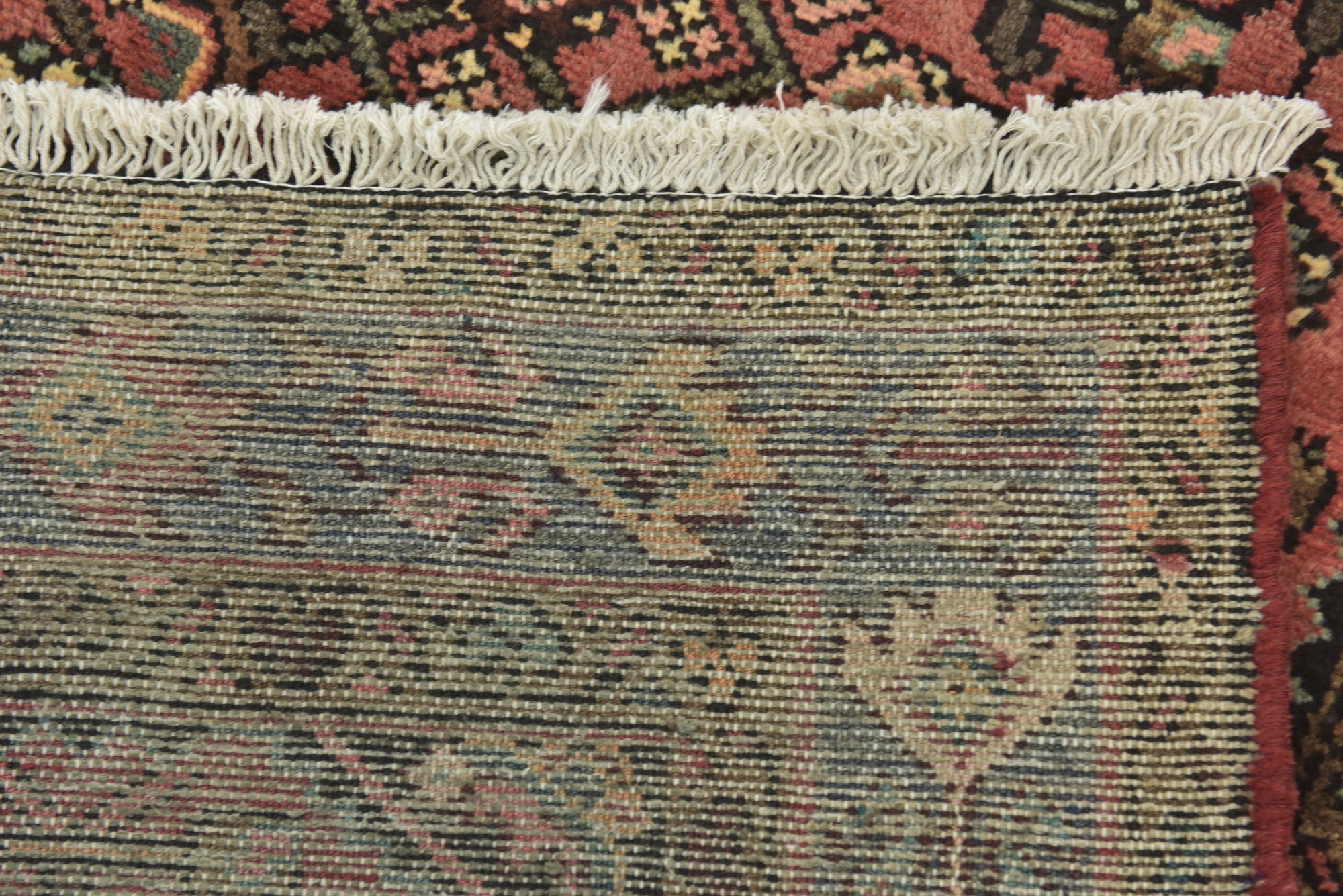 105cm x 295cm Hand Knotted Hossainabad Persian Wool Runner Rug