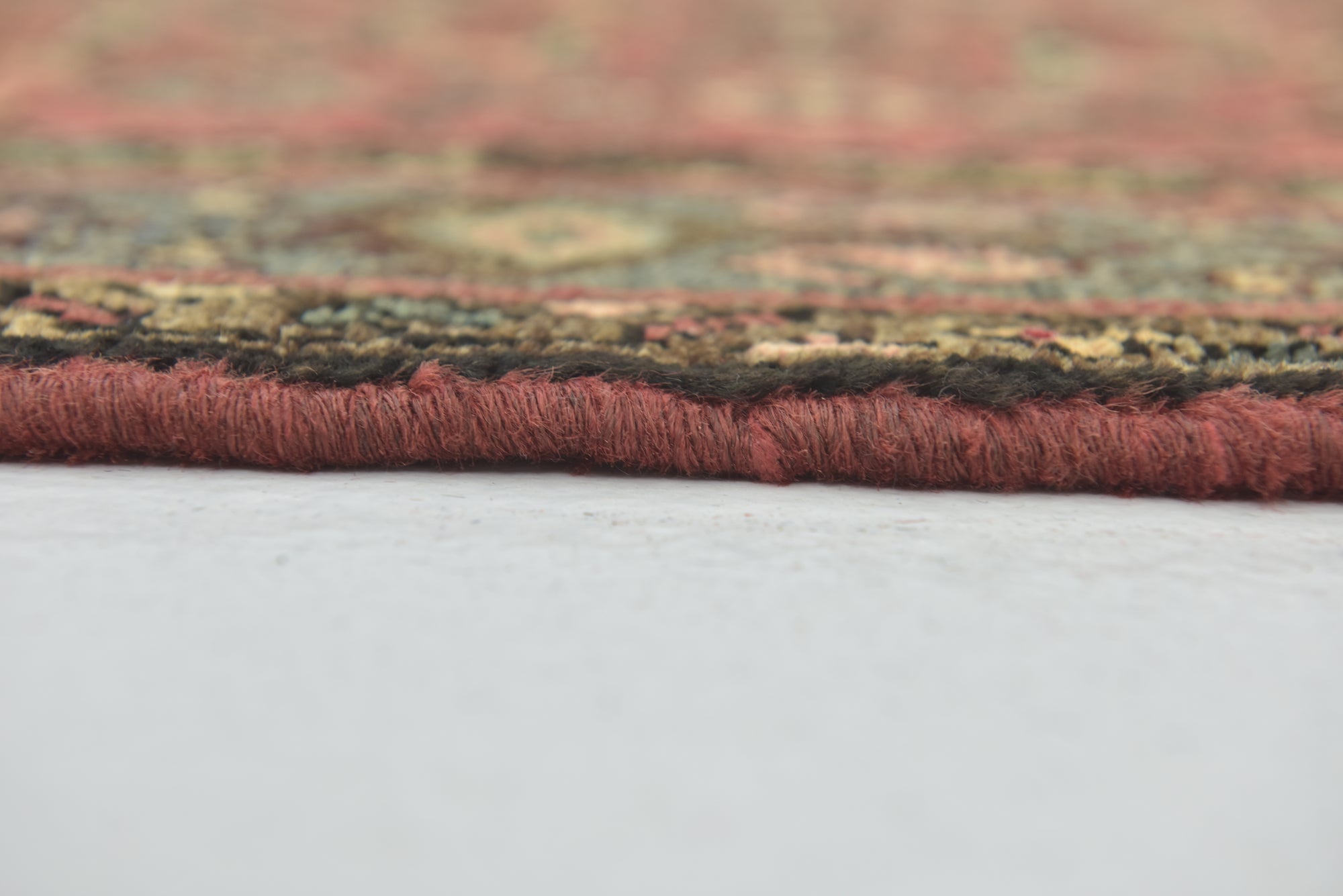 105cm x 295cm Hand Knotted Hossainabad Persian Wool Runner Rug