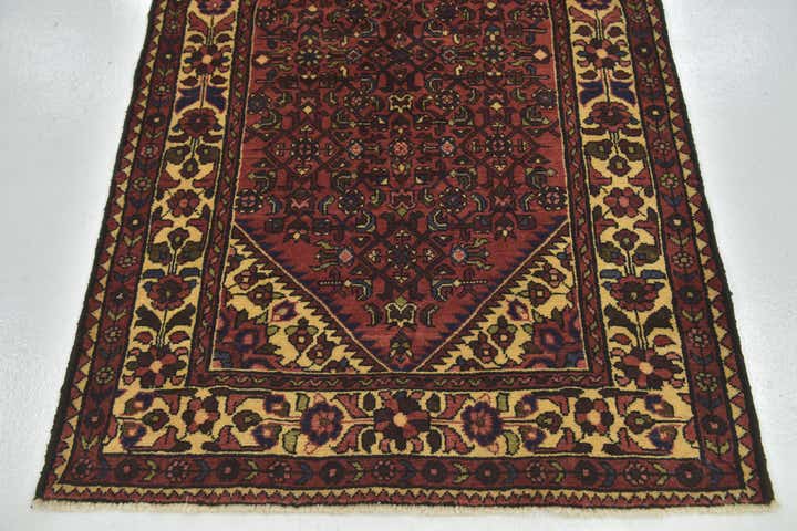 3' 10 x 10' 2 Hand Knotted Hossainabad Persian Wool Runner Rug