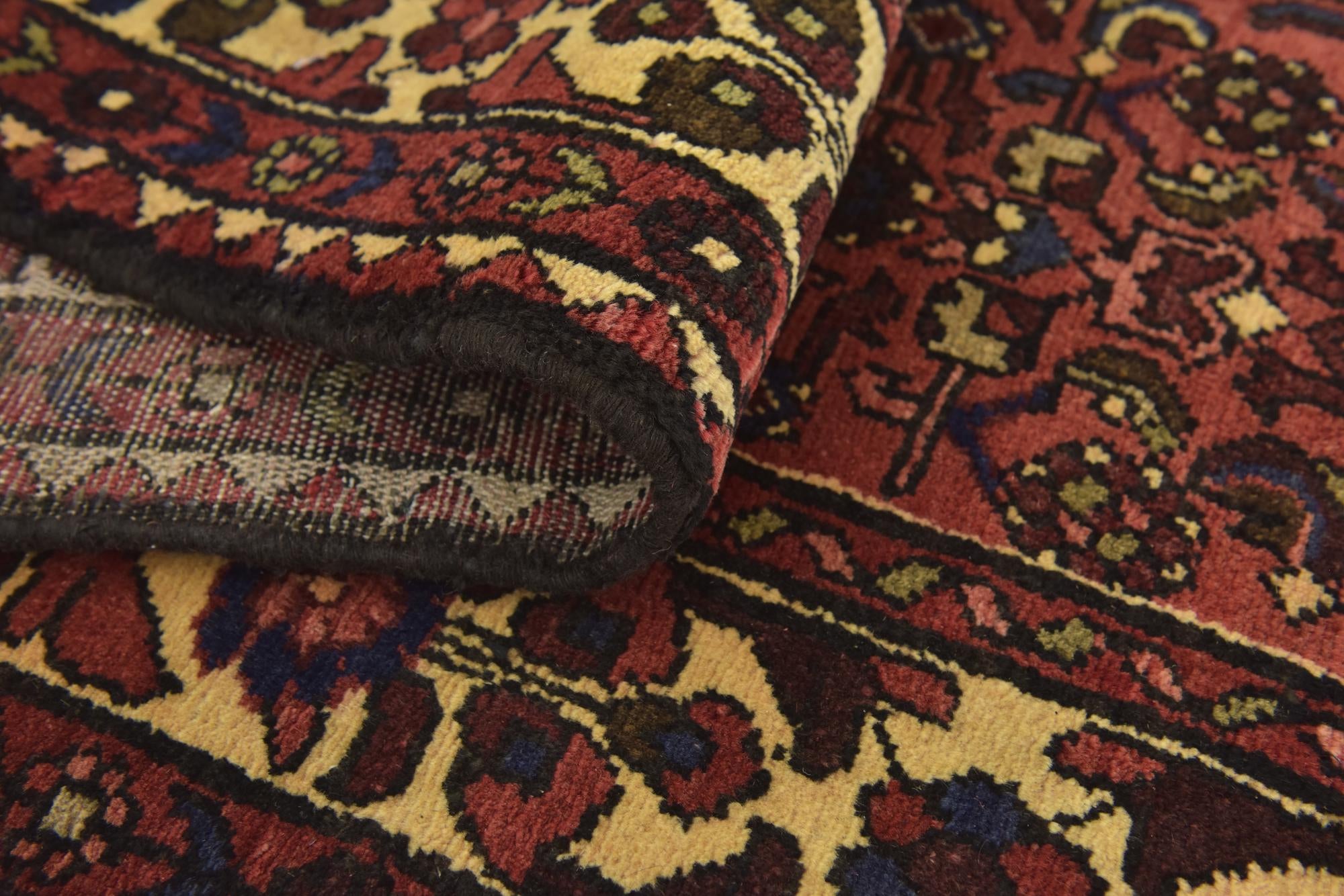 3' 10 x 10' 2 Hand Knotted Hossainabad Persian Wool Runner Rug