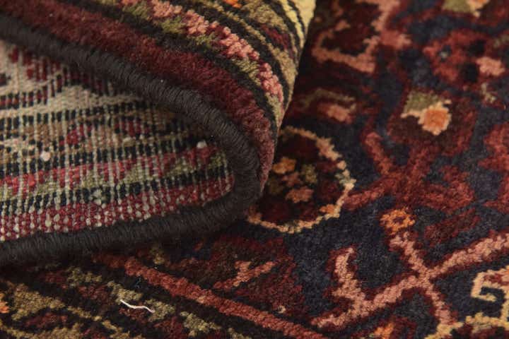 3' 10 x 10' 4 Hand Knotted Hossainabad Persian Wool Runner Rug