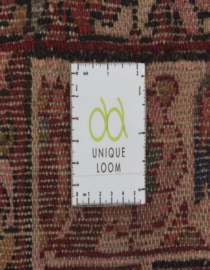 Detail image of 3' 6 x 10' 4  Hand Knotted Hossainabad Persian Wool Runner Rug