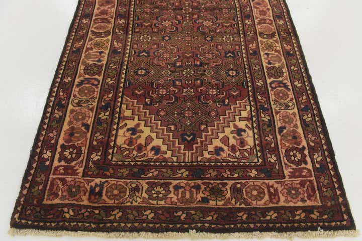 105cm x 315cm anudado a mano Hossainabad Alfombra Persa Lana Pasillera