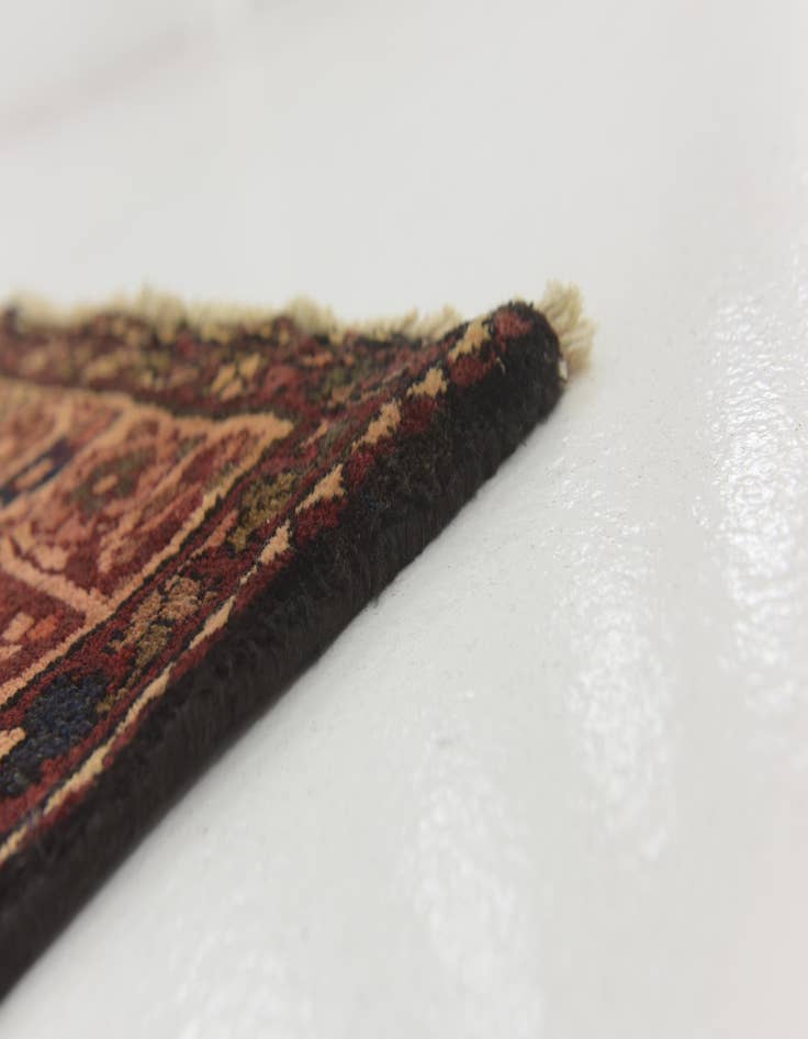 Detail image of 3' 6 x 10' 4  Hand Knotted Hossainabad Persian Wool Runner Rug