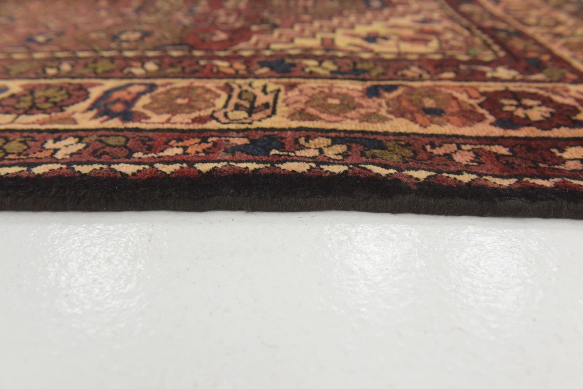 105cm x 315cm anudado a mano Hossainabad Alfombra Persa Lana Pasillera