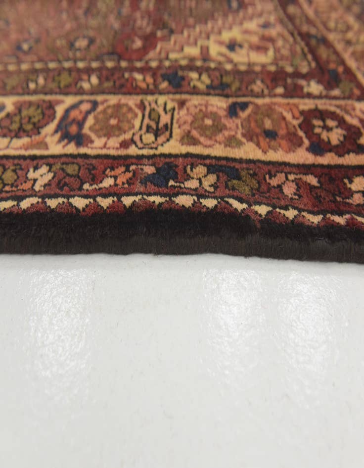 Detail image of 3' 6 x 10' 4  Hand Knotted Hossainabad Persian Wool Runner Rug