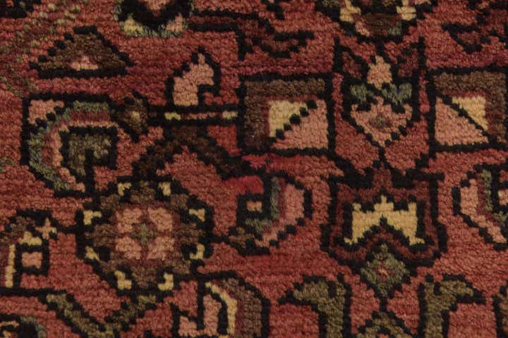 3' 10 x 10' 7 Hand Knotted Hossainabad Persian Wool Runner Rug