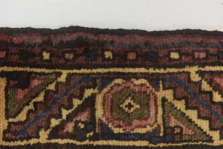 3' 10 x 10' 7 Hand Knotted Hossainabad Persian Wool Runner Rug