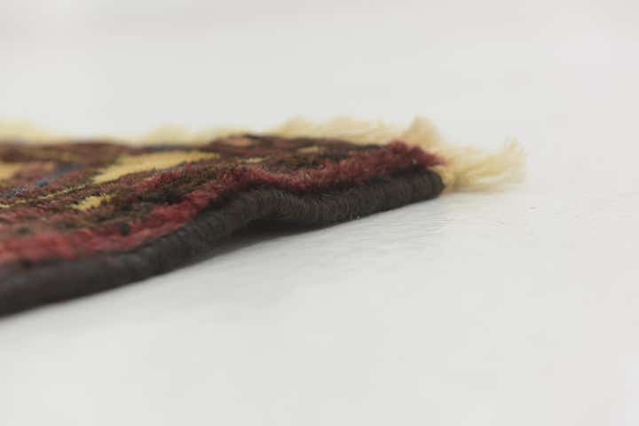 3' 10 x 10' 7 Hand Knotted Hossainabad Persian Wool Runner Rug