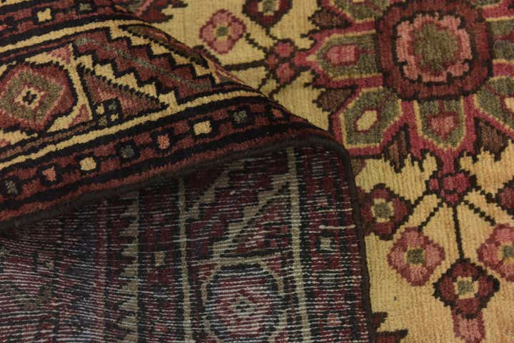 3' 10 x 10' 7 Hand Knotted Hossainabad Persian Wool Runner Rug