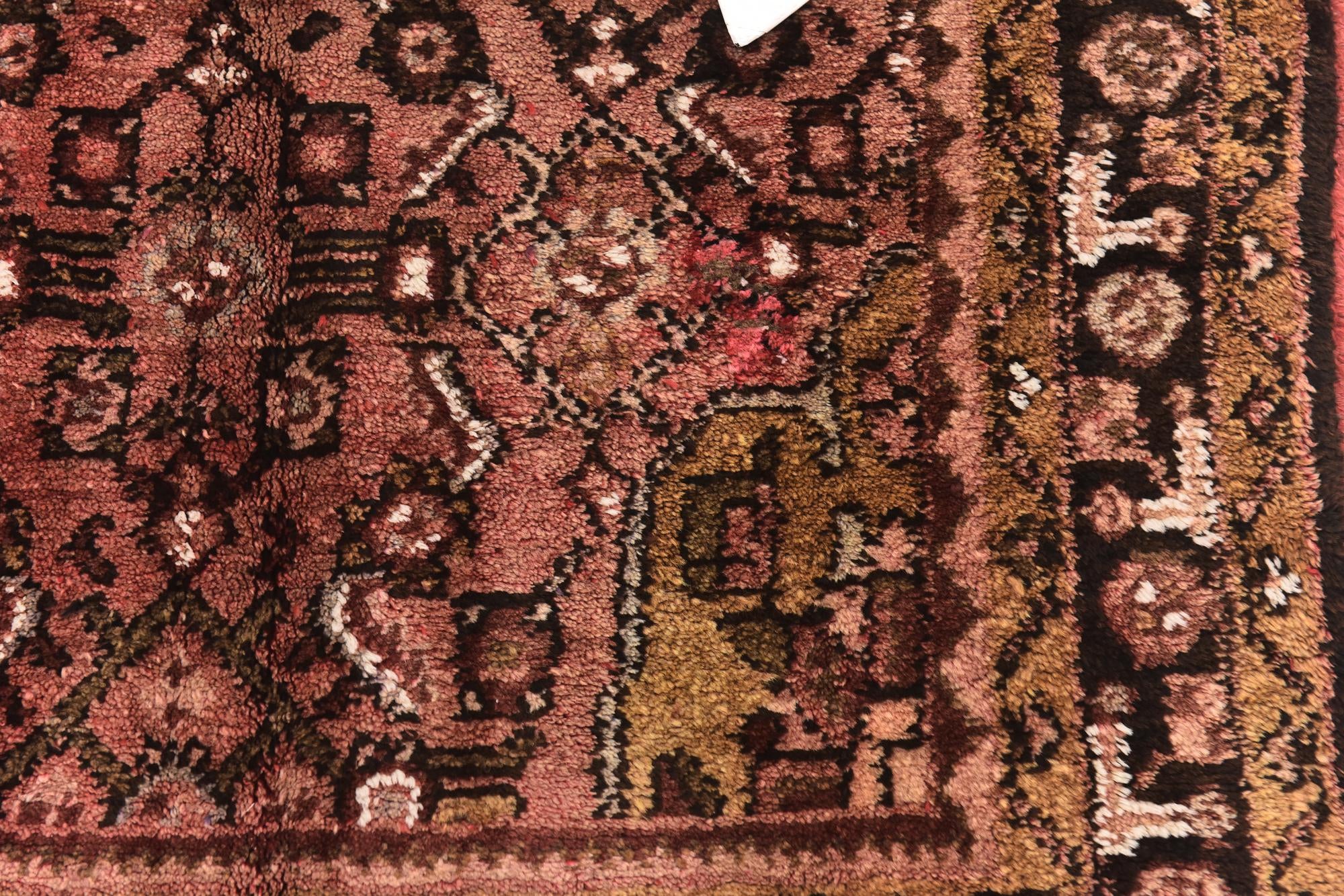 110cm x 310cm anudado a mano Hossainabad Alfombra Persa Lana Pasillera