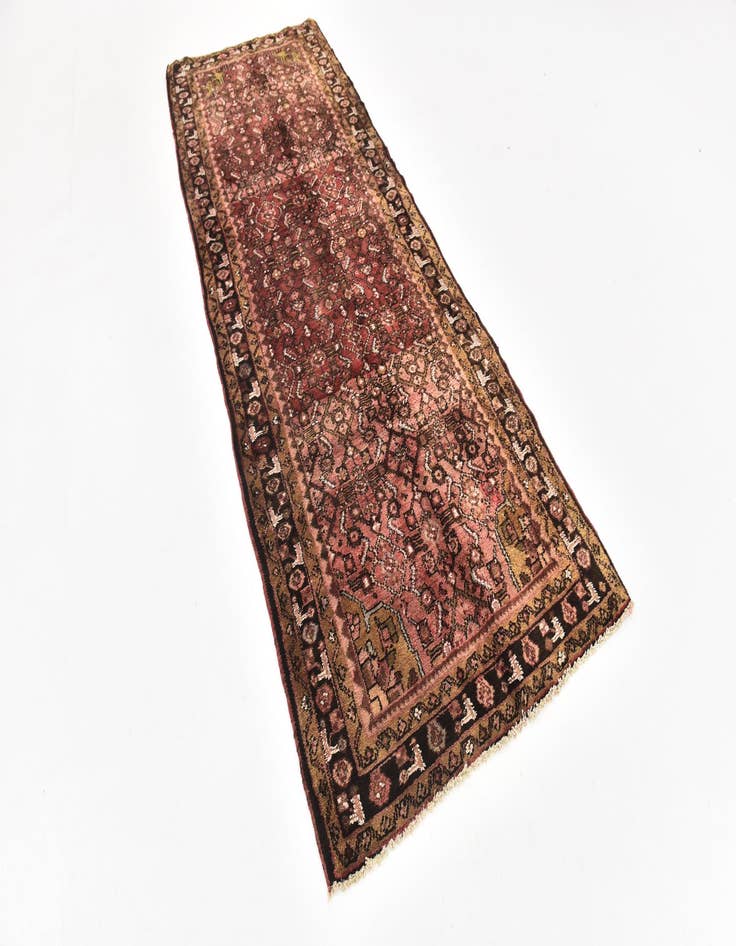 Detail image of 3' 7 x 10' 2 Hand Knotted Hossainabad Persian Wool Runner Rug