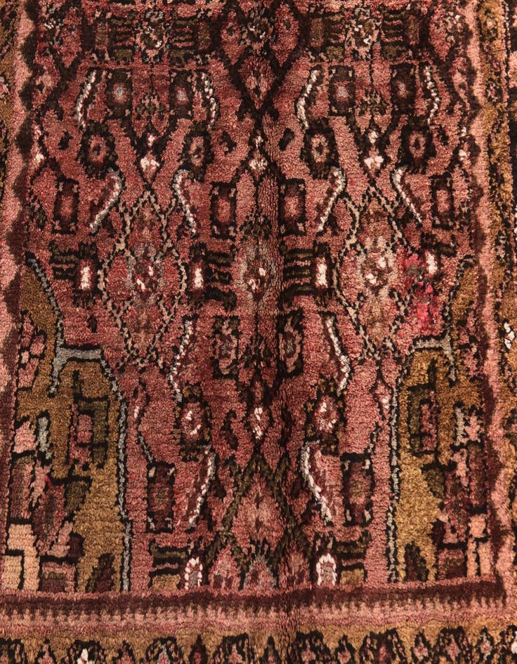 Detail image of 3' 7 x 10' 2 Hand Knotted Hossainabad Persian Wool Runner Rug