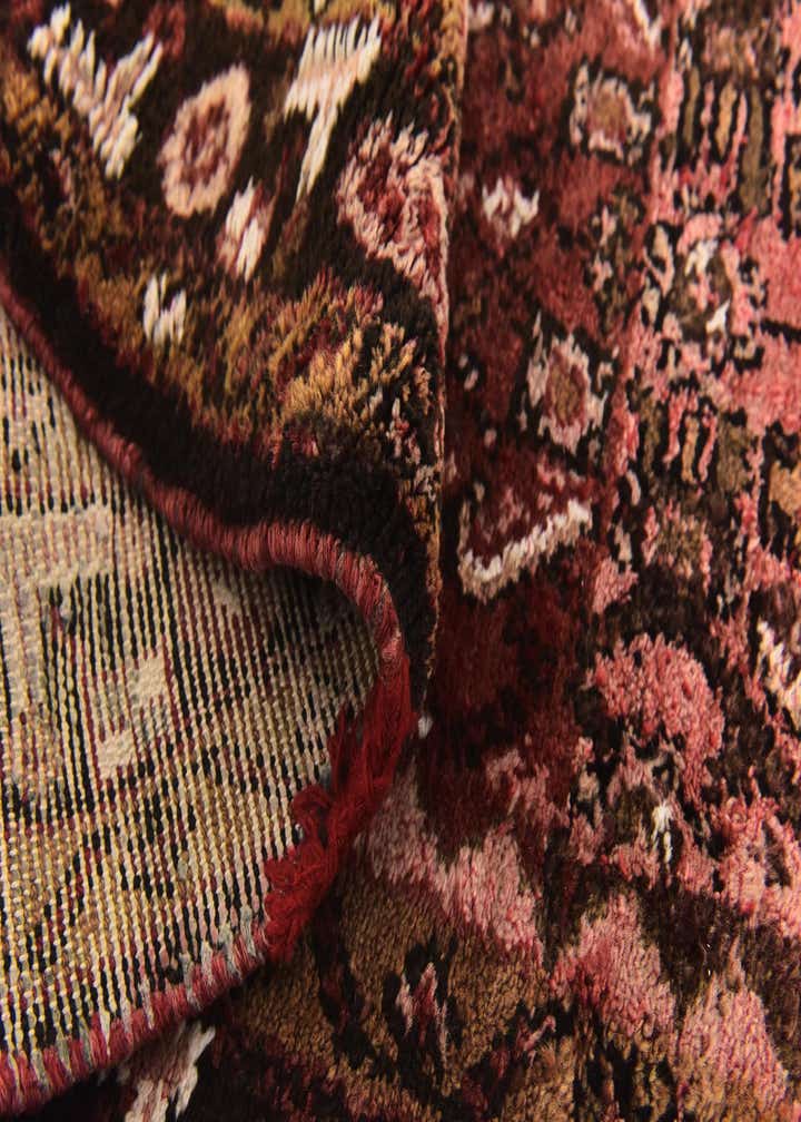 3' 7 x 10' 2 Hand Knotted Hossainabad Persian Wool Runner Rug