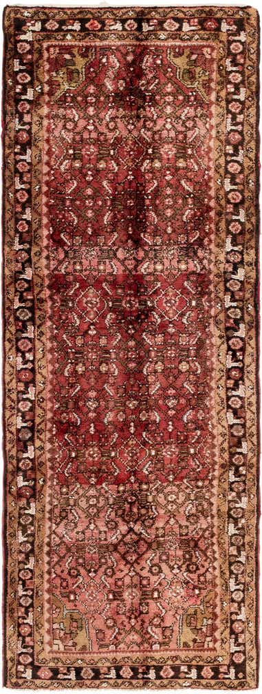 110cm x 310cm anudado a mano Hossainabad Alfombra Persa Lana Pasillera