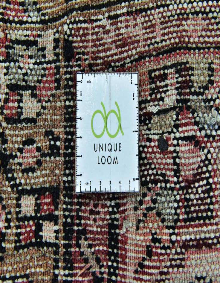 Detail image of 3' 9 x 9' 7  Hand Knotted Hossainabad Persian Wool Runner Rug