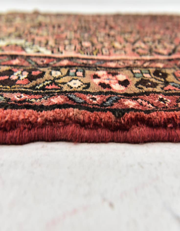Detail image of 3' 9 x 9' 7  Hand Knotted Hossainabad Persian Wool Runner Rug