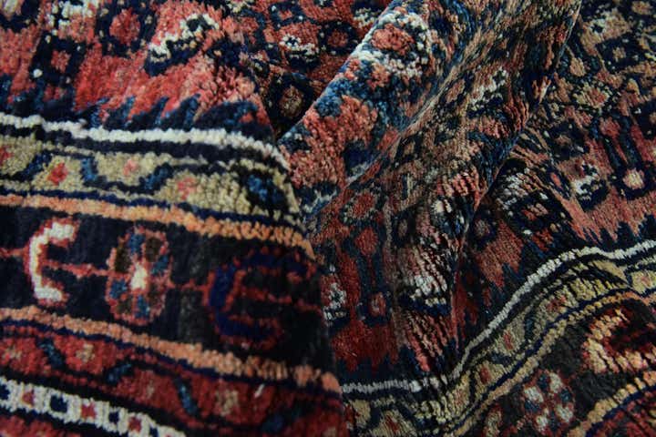 3' 10 x 10' 5 Hand Knotted Hossainabad Persian Wool Runner Rug