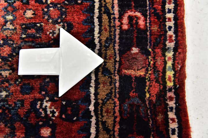 3' 10 x 10' 5 Hand Knotted Hossainabad Persian Wool Runner Rug