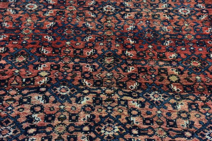 3' 10 x 10' 5 Hand Knotted Hossainabad Persian Wool Runner Rug