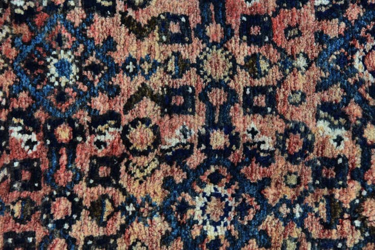 Detail image of 3' 10 x 10' 5 Hand Knotted Hossainabad Persian Wool Runner Rug