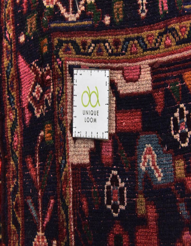 Detail image of 4' x 10' 4  Hand Knotted Hossainabad Persian Wool Runner Rug