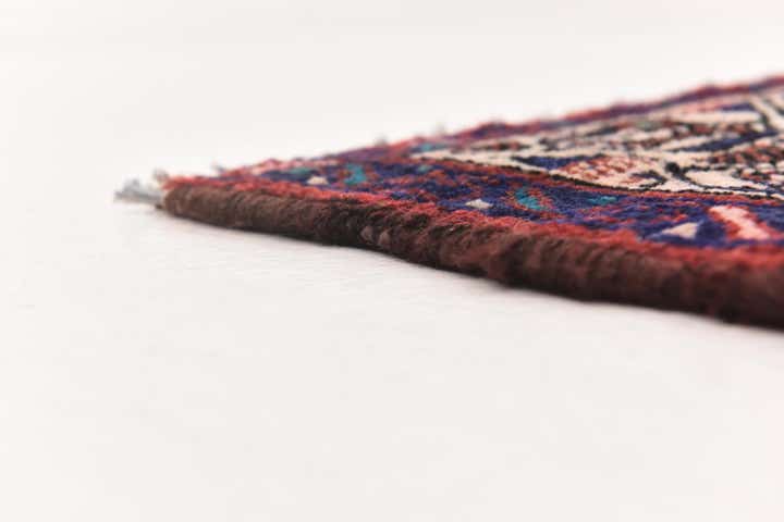 3' 6 x 10' 2 Hand Knotted Hossainabad Persian Wool Runner Rug