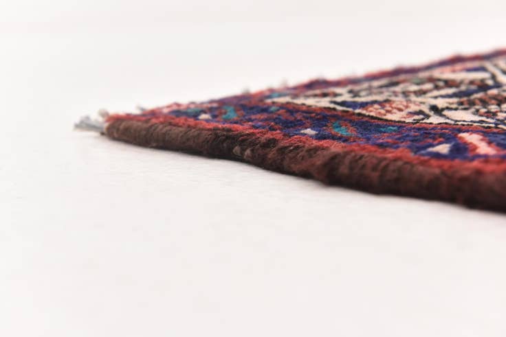 Detail image of 3' 6 x 10' 2 Hand Knotted Hossainabad Persian Wool Runner Rug
