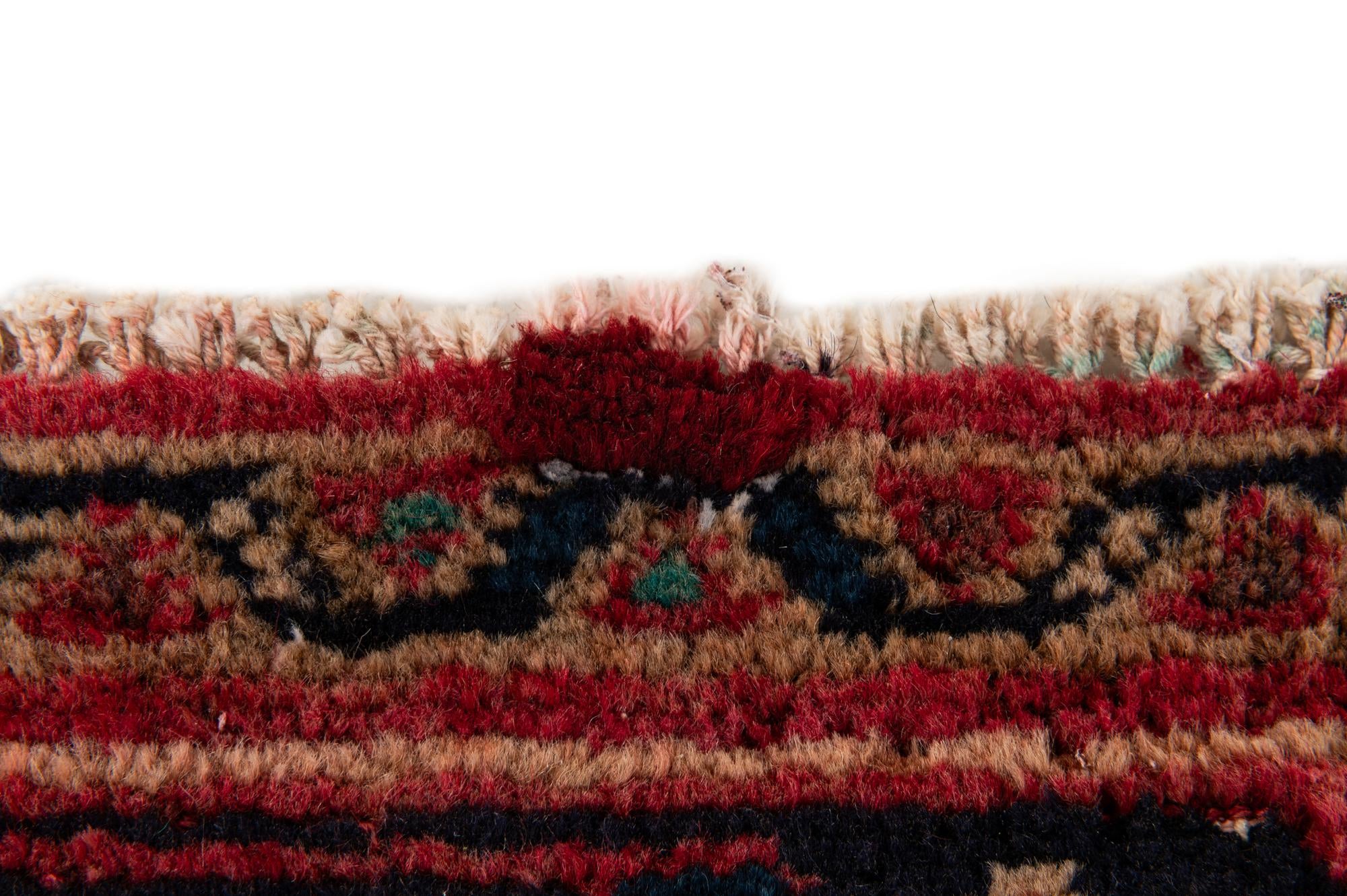 3' 5 x 9' 10 Hand Knotted Hossainabad Persian Wool Runner Rug