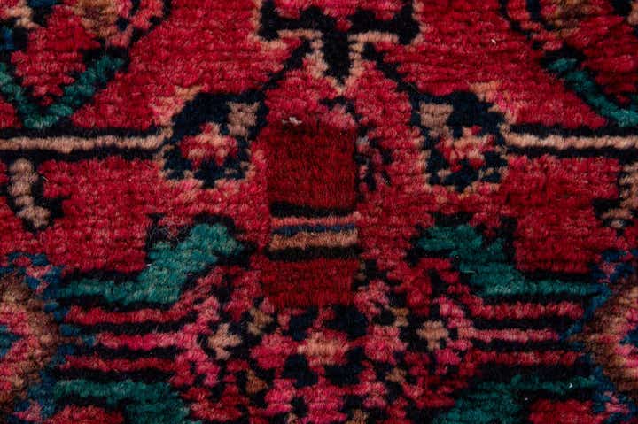 3' 5 x 9' 10 Hand Knotted Hossainabad Persian Wool Runner Rug