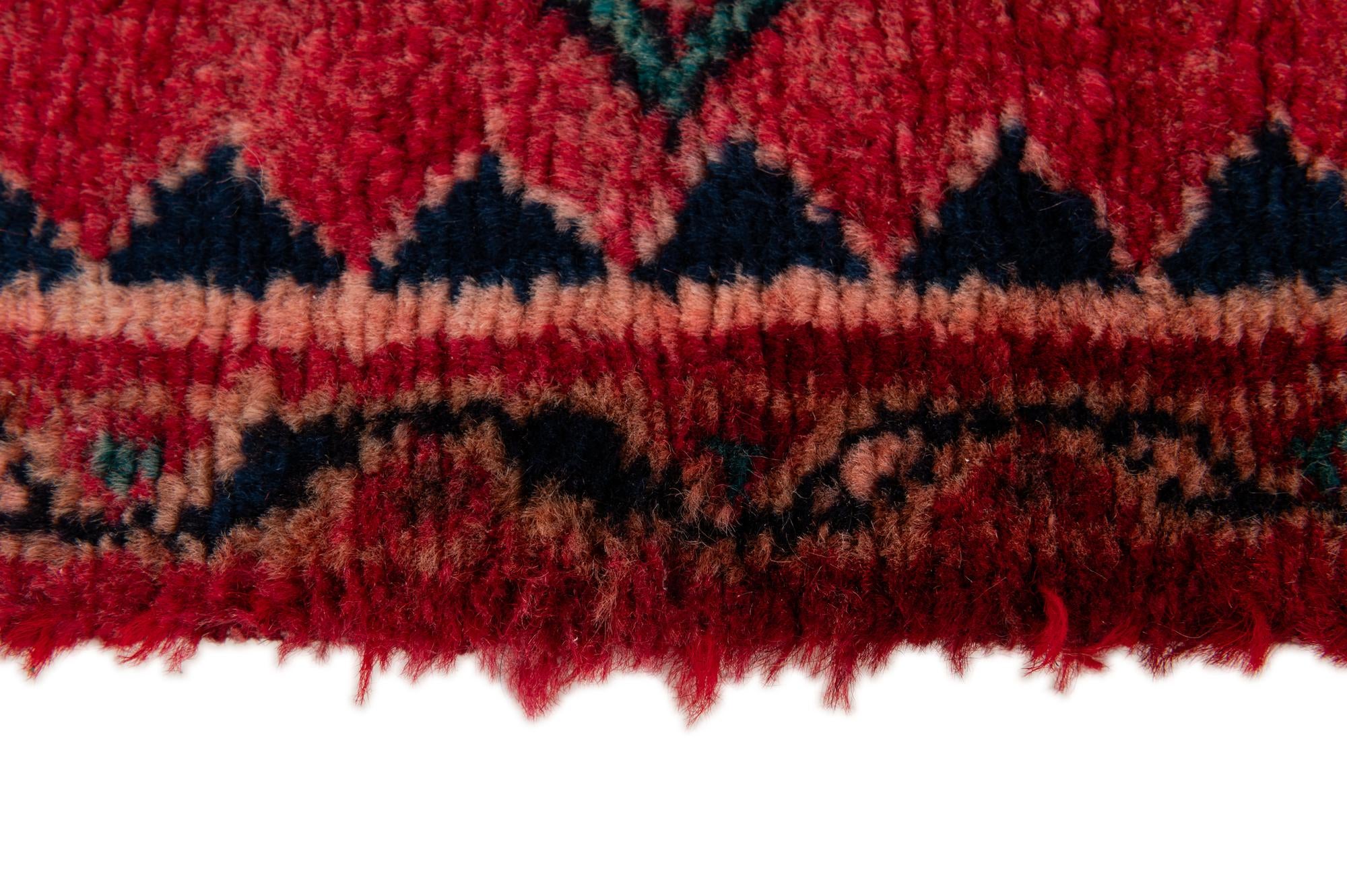 3' 5 x 9' 10 Hand Knotted Hossainabad Persian Wool Runner Rug