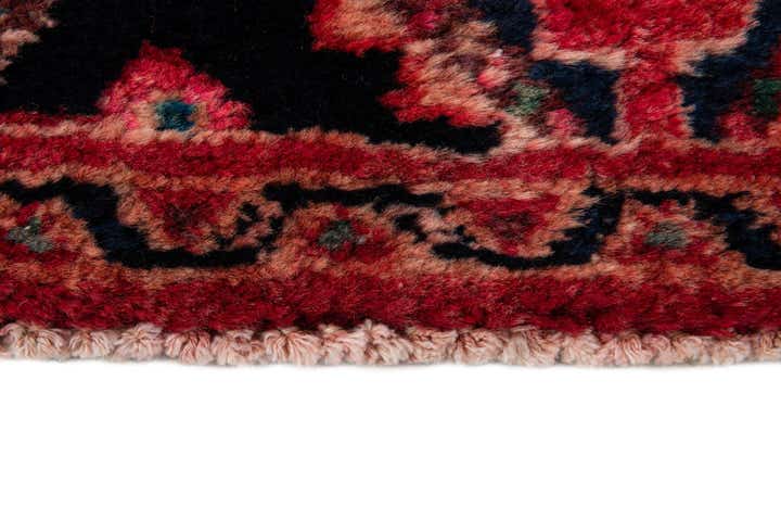 3' 5 x 9' 10 Hand Knotted Hossainabad Persian Wool Runner Rug