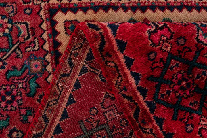 3' 5 x 9' 10 Hand Knotted Hossainabad Persian Wool Runner Rug