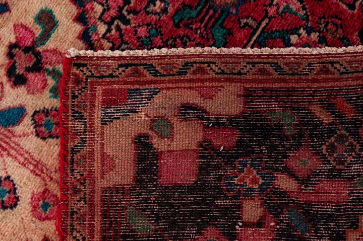 3' 5 x 9' 10 Hand Knotted Hossainabad Persian Wool Runner Rug