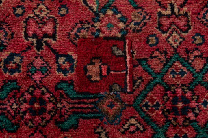 3' 5 x 9' 10 Hand Knotted Hossainabad Persian Wool Runner Rug