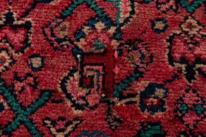 3' 5 x 9' 10 Hand Knotted Hossainabad Persian Wool Runner Rug
