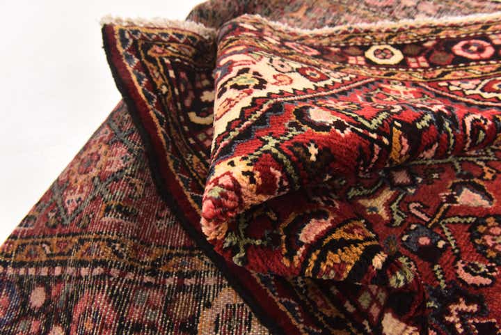 3' 4 x 8' 5 Hand Knotted Hossainabad Persian Wool Runner Rug