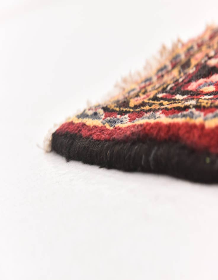 Detail image of 3' 4 x 8' 5 Hand Knotted Hossainabad Persian Wool Runner Rug