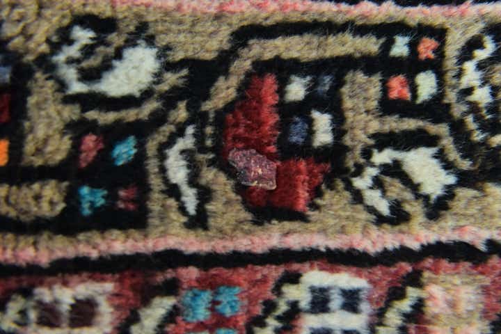 3' 5 x 10' 2 Hand Knotted Hossainabad Persian Wool Runner Rug