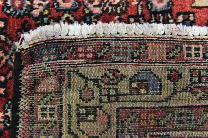 3' 5 x 10' 2 Hand Knotted Hossainabad Persian Wool Runner Rug