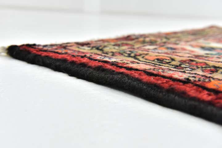 3' 5 x 10' 2 Hand Knotted Hossainabad Persian Wool Runner Rug