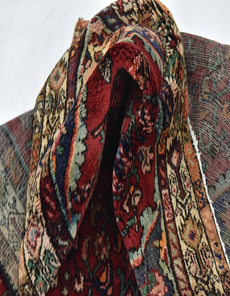 Detail image of 3' 5 x 10' 2  Hand Knotted Hossainabad Persian Wool Runner Rug