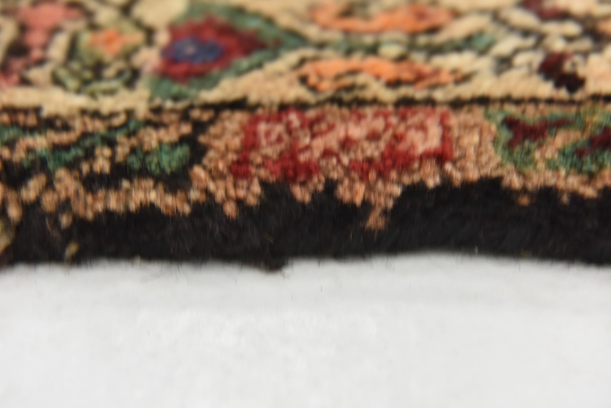 105cm x 310cm Hand Knotted Hossainabad Persian Wool Runner Rug
