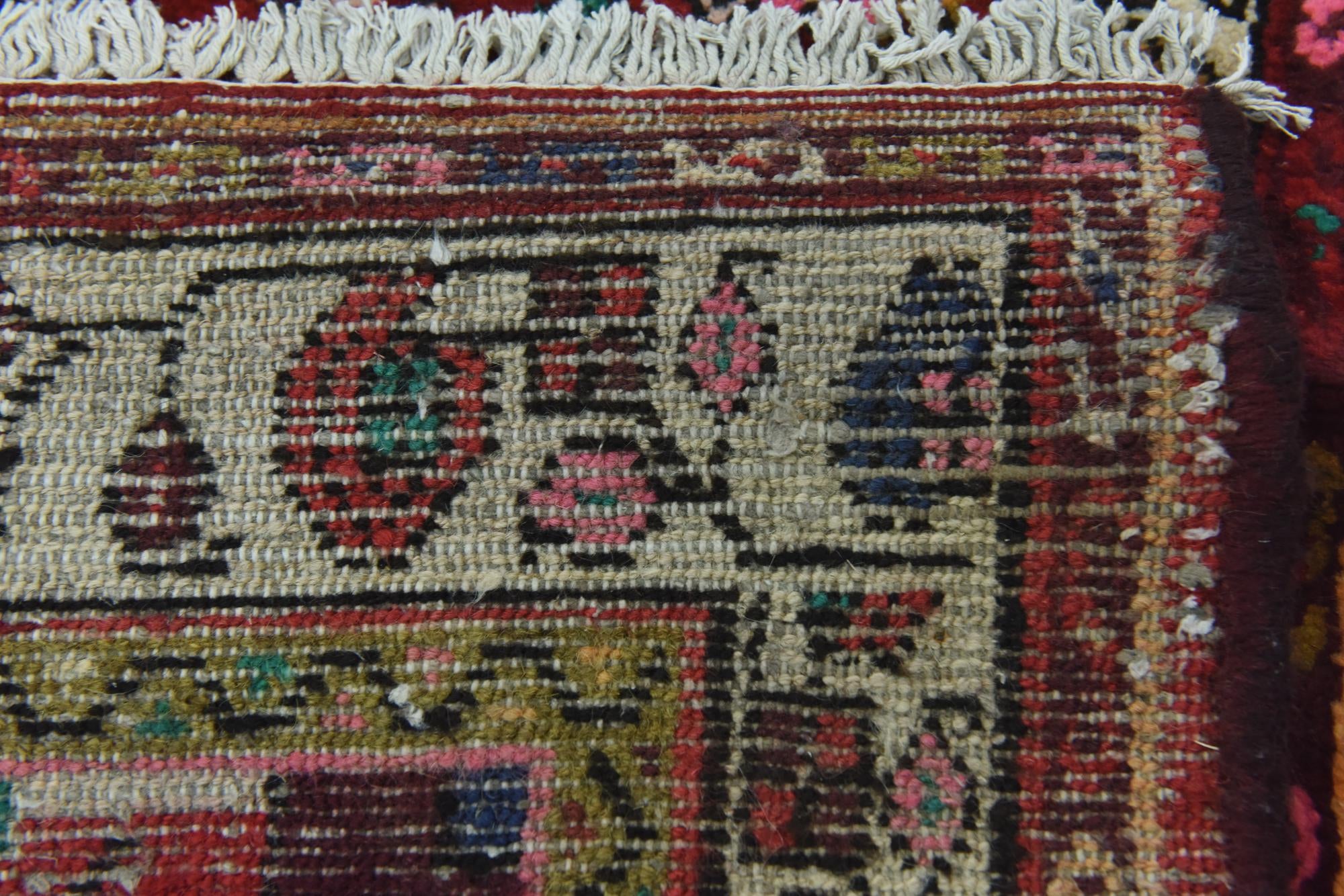 115cm x 295cm anudado a mano Hossainabad Alfombra Persa Lana Pasillera