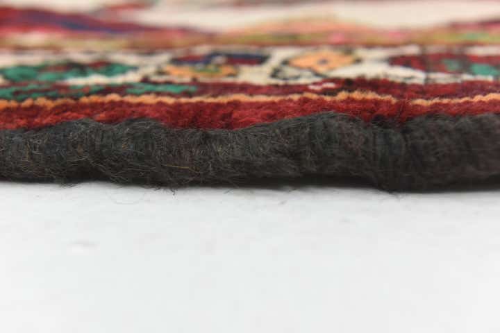 3' 9 x 9' 9 Hand Knotted Hossainabad Persian Wool Runner Rug