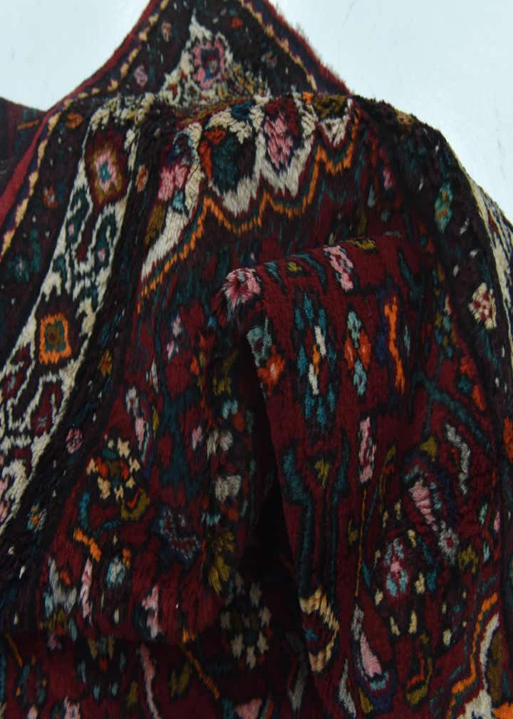 4' x 10' 5 Hand Knotted Hossainabad Persian Wool Runner Rug