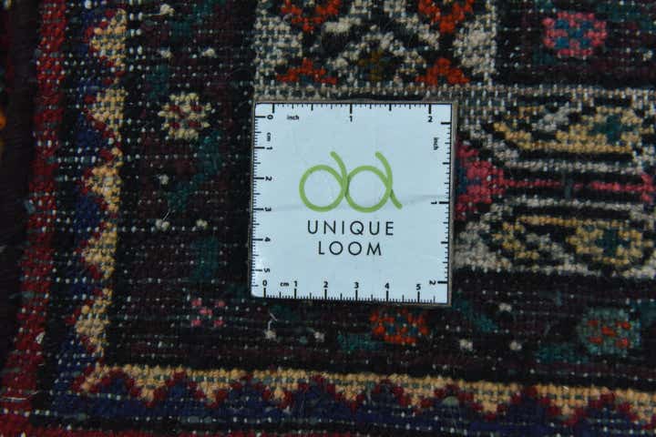 4' x 10' 5 Hand Knotted Hossainabad Persian Wool Runner Rug