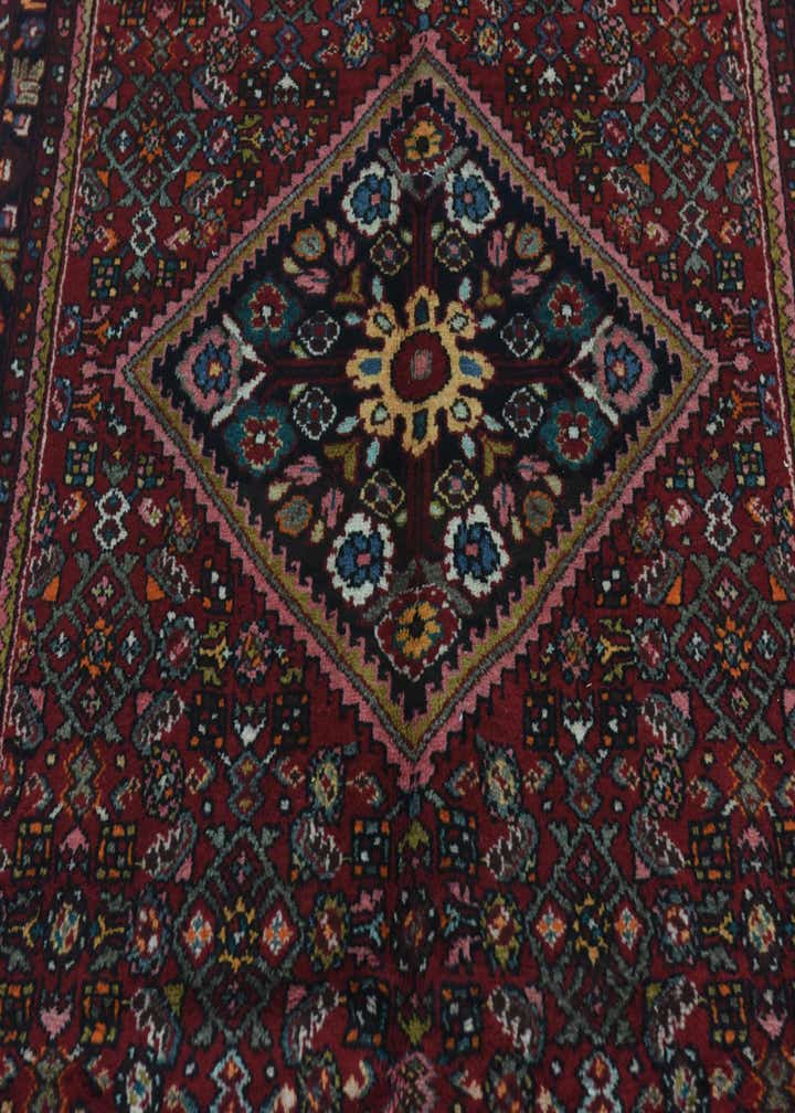 4' x 10' Hand Knotted Hossainabad Persian Wool Runner Rug